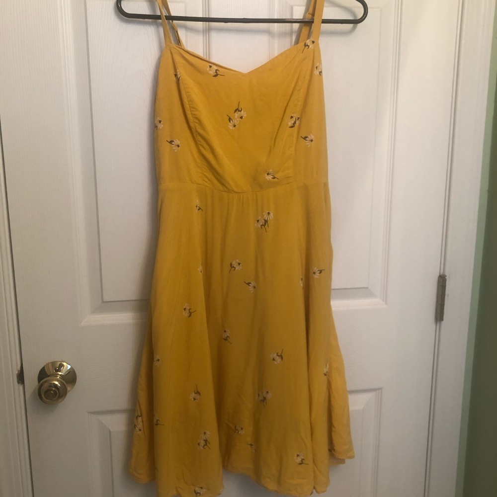Yellow floral sundress